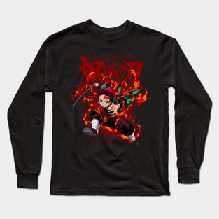 Kamado Tanjirou Dance of the Fire God Long Sleeve T-Shirt